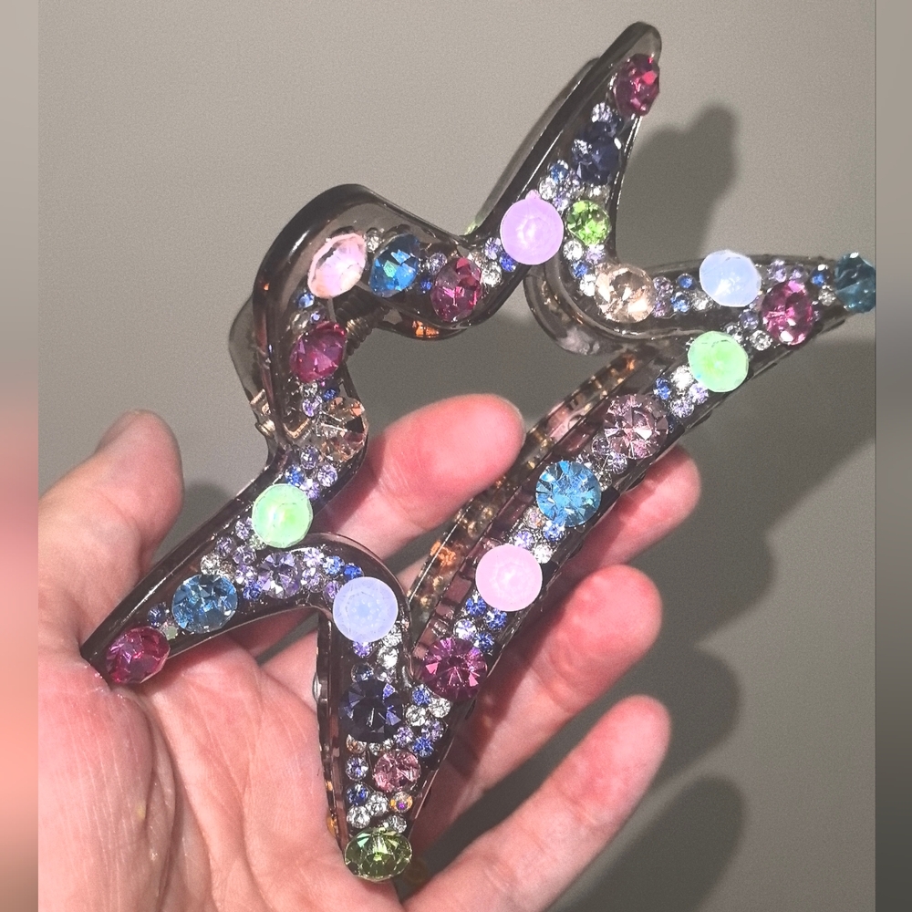 Multicolor Crystal Hair Clip